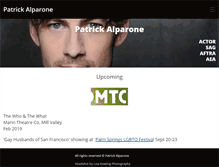 Tablet Screenshot of patrickalparone.com